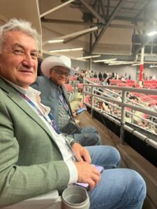 Cowboy Rodeo with IUCr President Santiago Garcia-Granda in Calgary